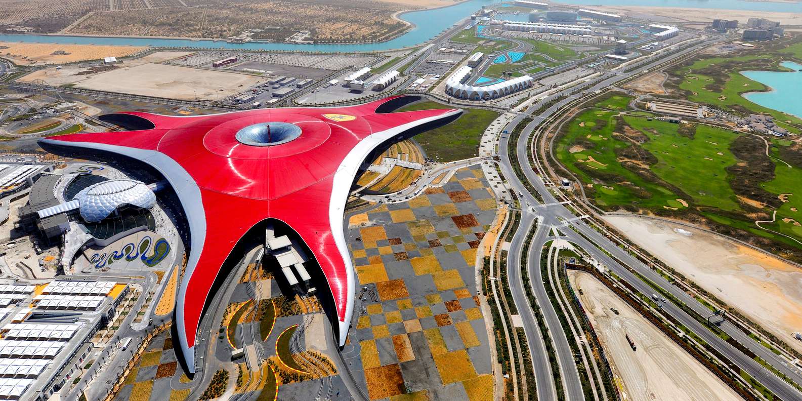 Visitors exploring Ferrari World Abu Dhabi attractions booked with Forever Tourism