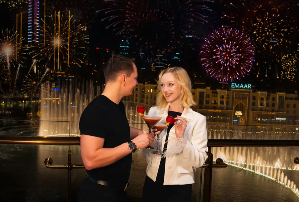 Couple enjoying a romantic evening at one of the lovely things in Dubai