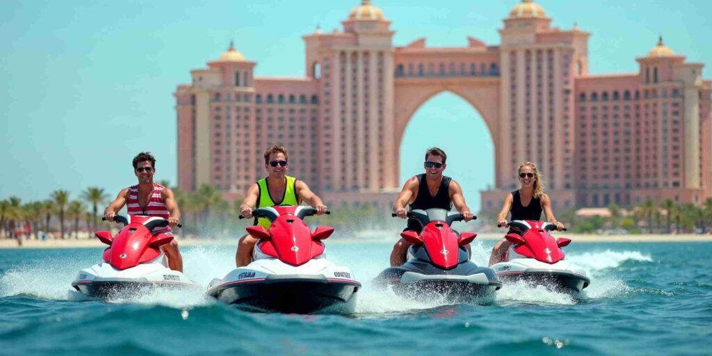 › Forever Tourism LLC Luxury rental yacht services in Abu Dhabi cruising through turquoise waters with Forever Tourism travel packages