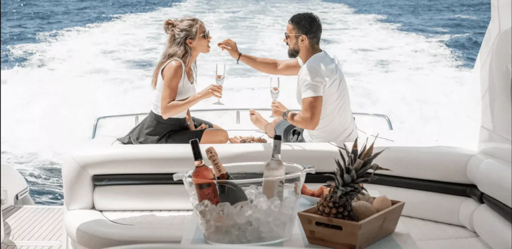 Couple enjoying a romantic evening at one of the lovely things in Dubai