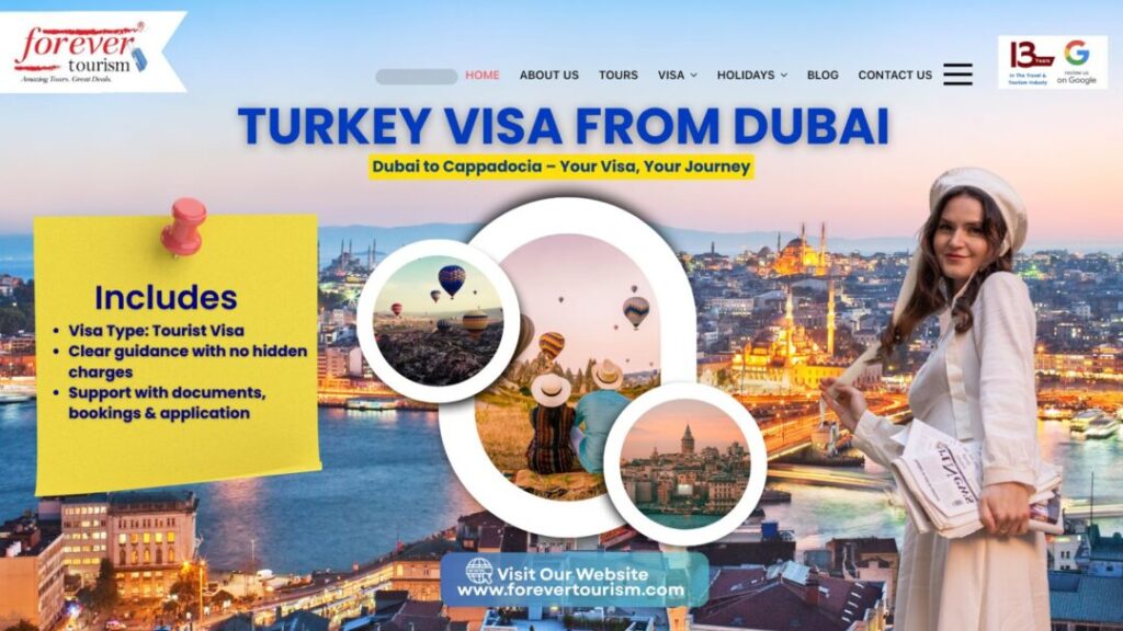 Turkey visa for Dubai residents – Apply for Turkey visa from Dubai with simple Turkey visa requirements and fast Turkey tourist visa approval