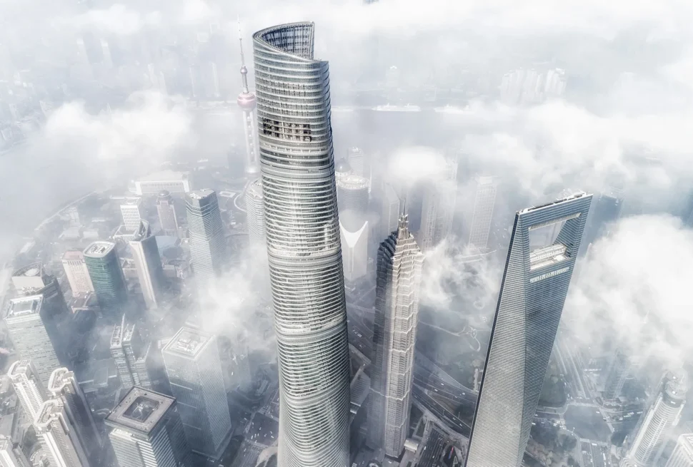 Panoramic skyline showcasing Gevora Hotel and Burj Al Arab among the world’s tallest hotels.