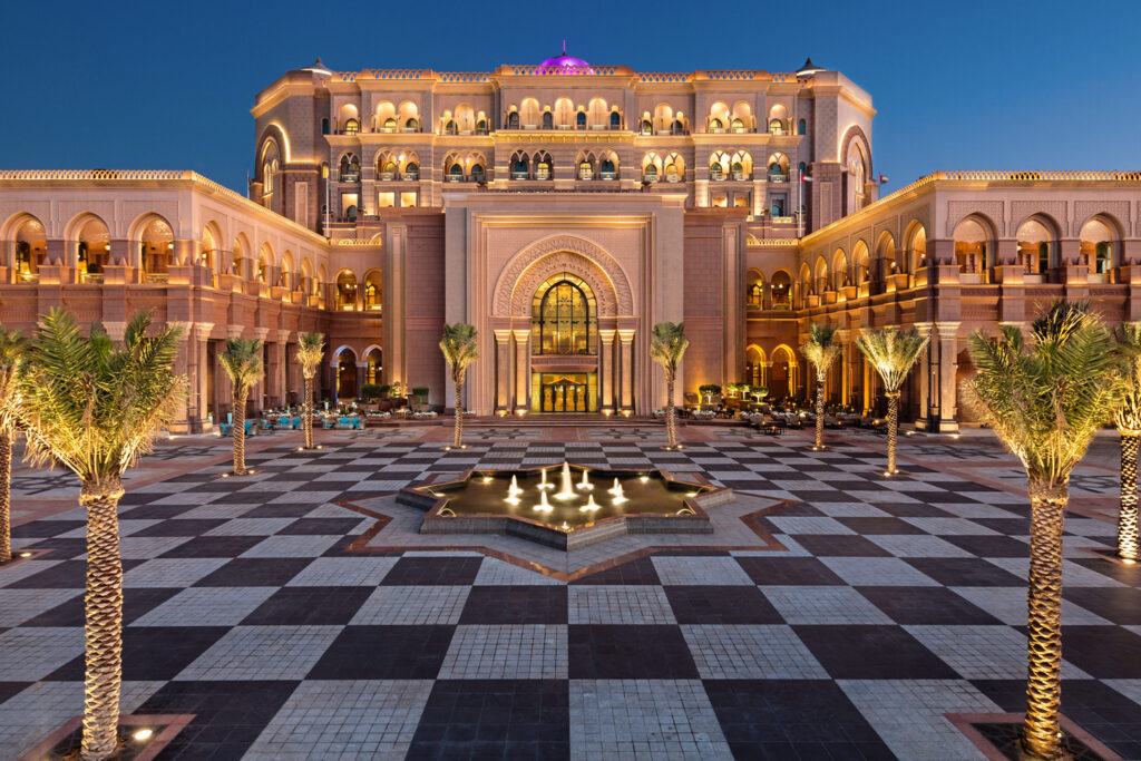 › Forever Tourism LLC Beautiful view of attractions near Abu Dhabi's Louvre Museum including gardens and cultural sites