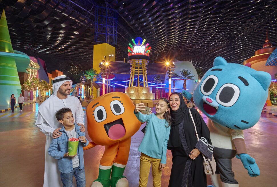 Families enjoying thrilling attractions at IMG Worlds of Adventure with IMG Theme Park Tickets, including IMG Tickets, IMG Park Tickets, and IMG World Ticket.