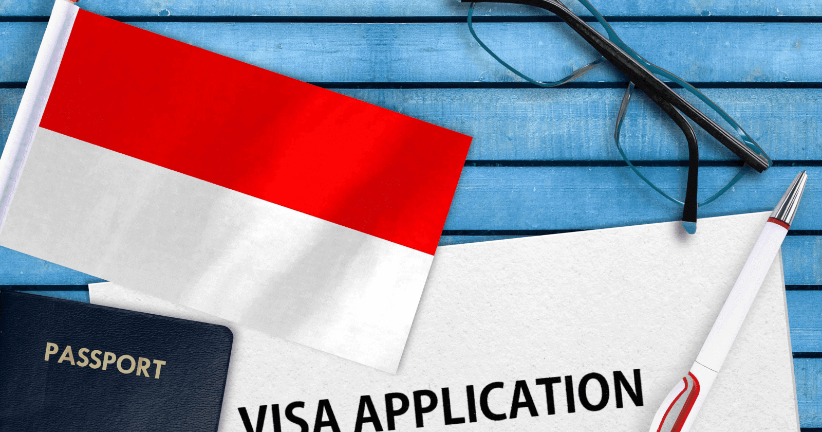 Travel documents and passport prepared for Indonesia visa from Dubai – your guide to a smooth Dubai to Indonesia visa process.