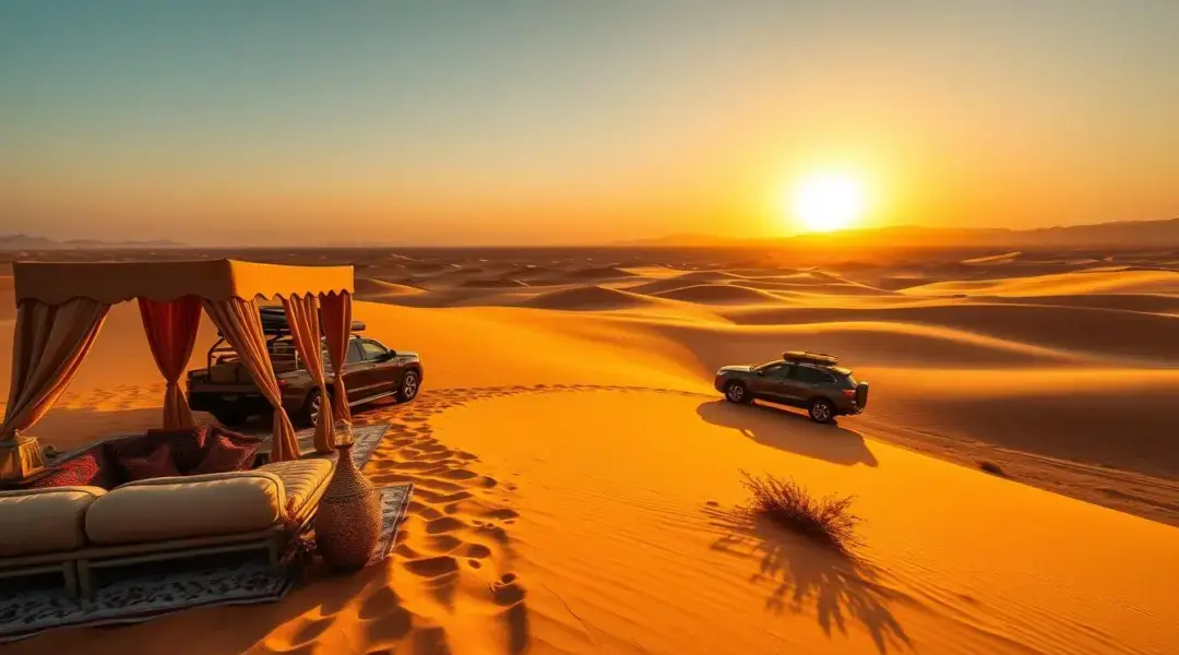 desert safari timings chart for Dubai with morning, evening, and overnight slots