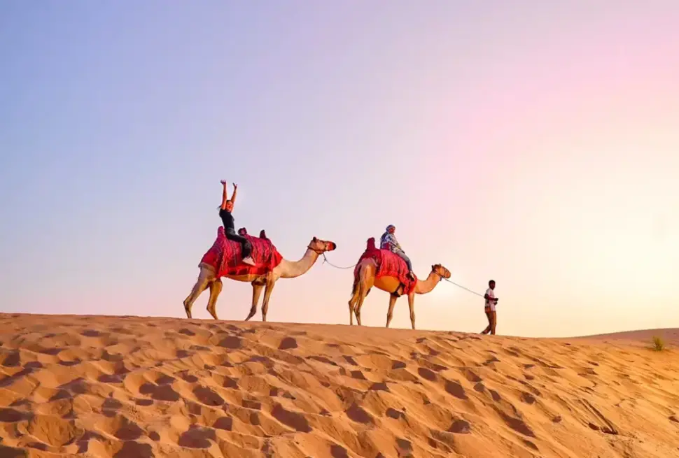 Camel ride adventure covered under desert tour Dubai