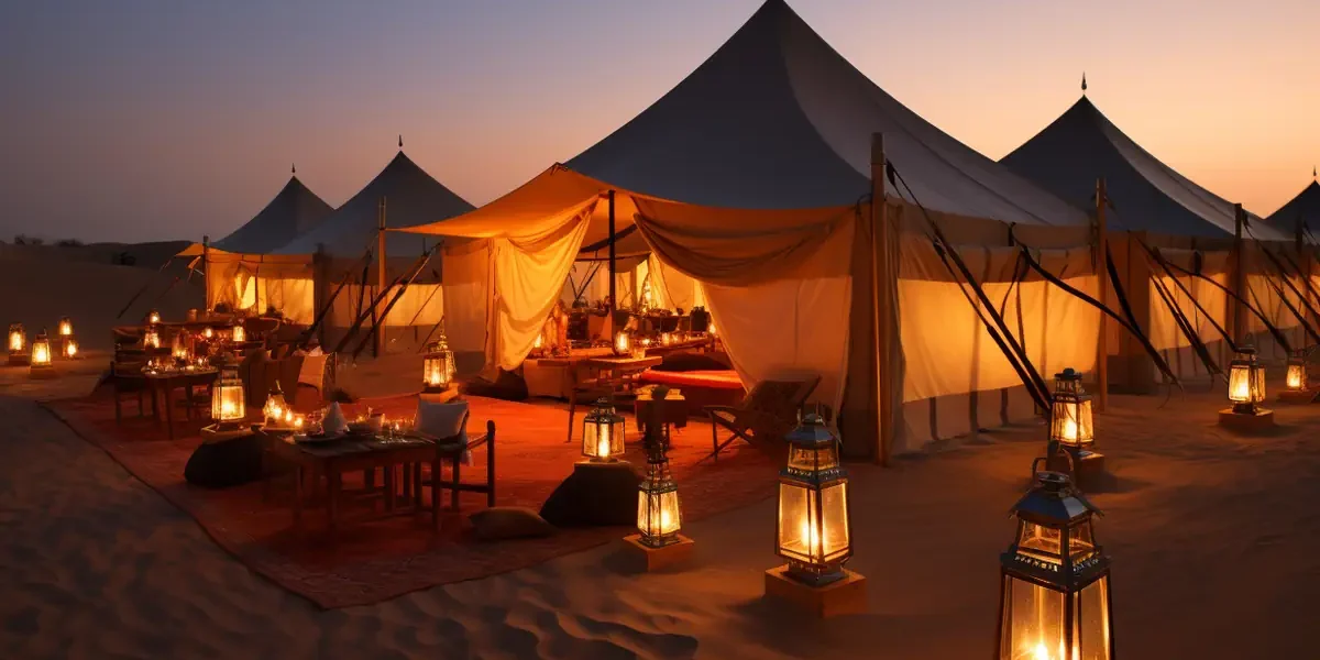 Stunning Dubai desert safari pics showcasing golden dunes, camel rides, and sunset views