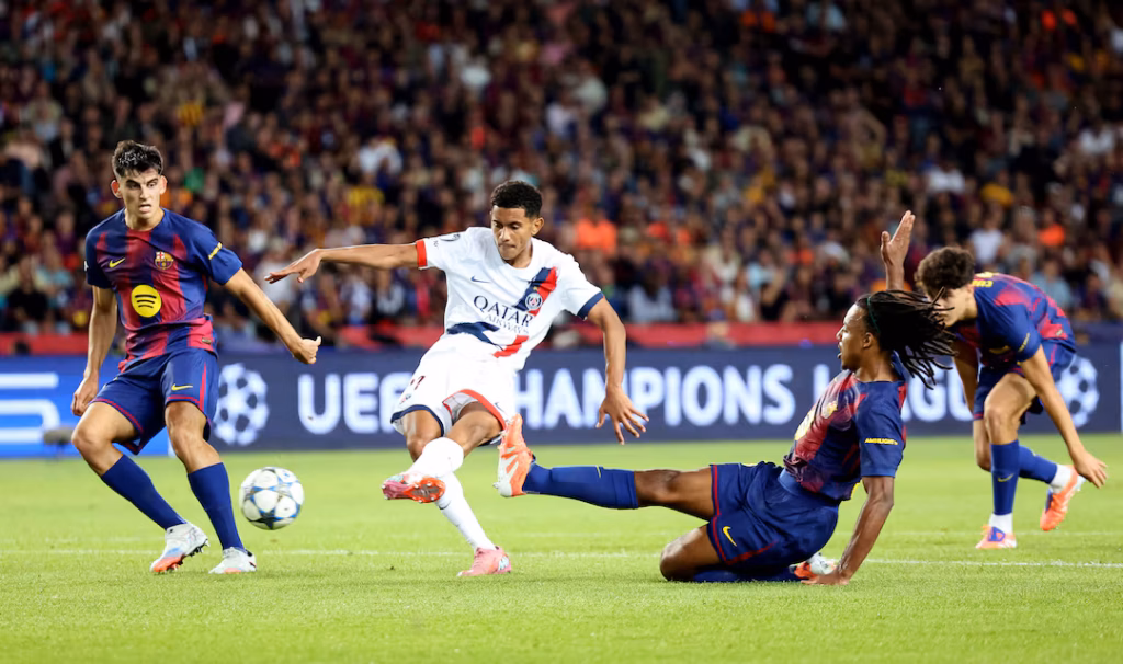 › Forever Tourism LLC Barcelona vs PSG — full-time 1–2 at Estadi Olímpic Lluís Companys, Barcelona