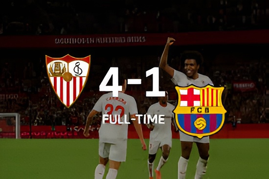 Sevilla vs Barcelona: 4–1 Recap & Spain Visa Guide › Forever Tourism LLC Sevilla vs Barcelona — 4–1 at Ramón Sánchez-Pizjuán Stadium, Spain