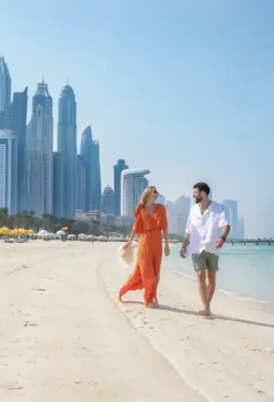 holiday in UAE 2025 calendar with landmarks and travel destinations