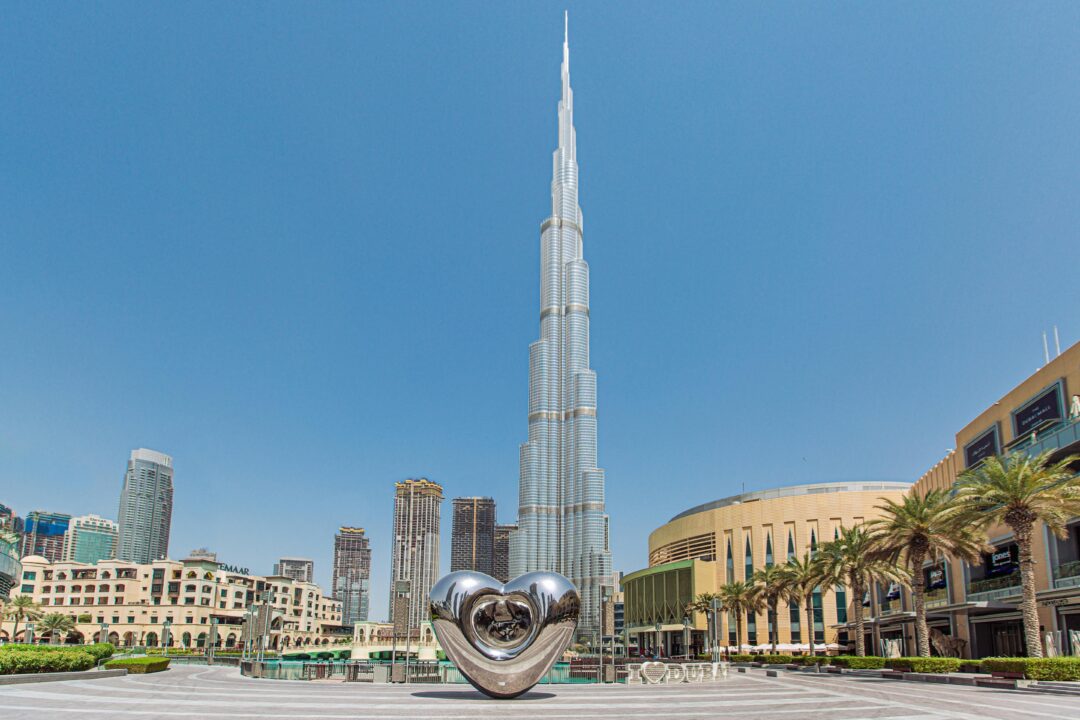Is Burj Khalifa open during Ramadan? Daytime view of Burj Khalifa and Downtown Dubai plaza