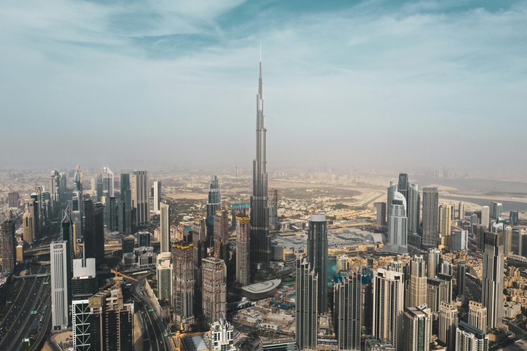 Burj Khalifa towering over Dubai skyline during a Dubai trip in ₹50000