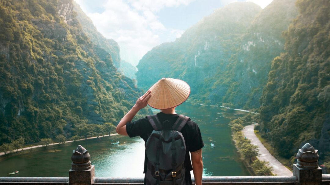 A boy is exploring Vietnam in 14 days