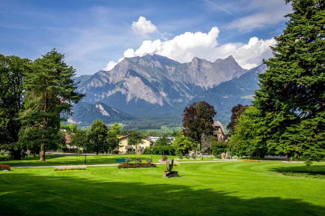 A scenic Swiss Alps