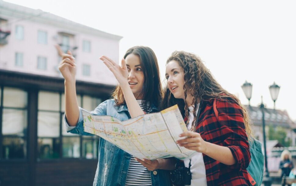 Two girls is finding routes - Forever Tourism makes a stress-free travel planning