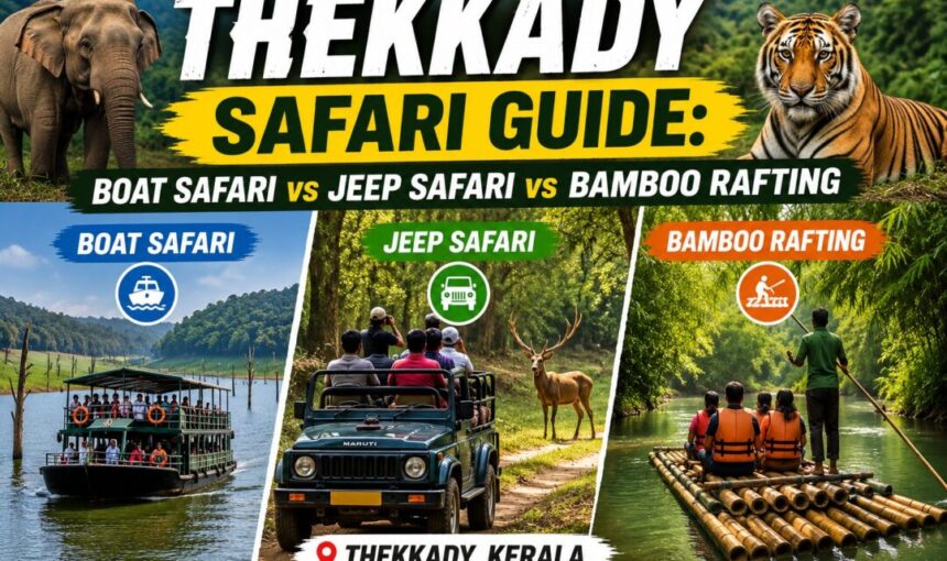 Thekkady Safari Guide: Boat Safari vs Jeep Safari vs Bamboo Rafting