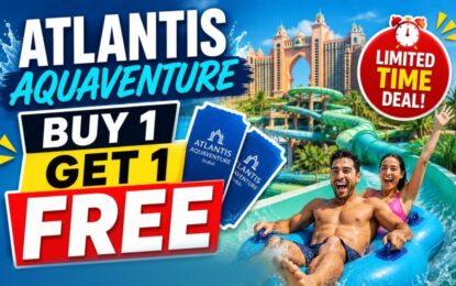 Atlantis Aquaventure Buy 1 Get 1 Free Tickets | Limited Time Deal