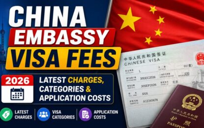 China Embassy Visa Fees 2026: Latest Charges, Categories & Application Costs