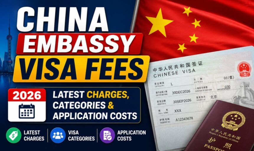 China Embassy Visa Fees 2026: Latest Charges, Categories & Application Costs